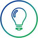Icon of a lightbulb